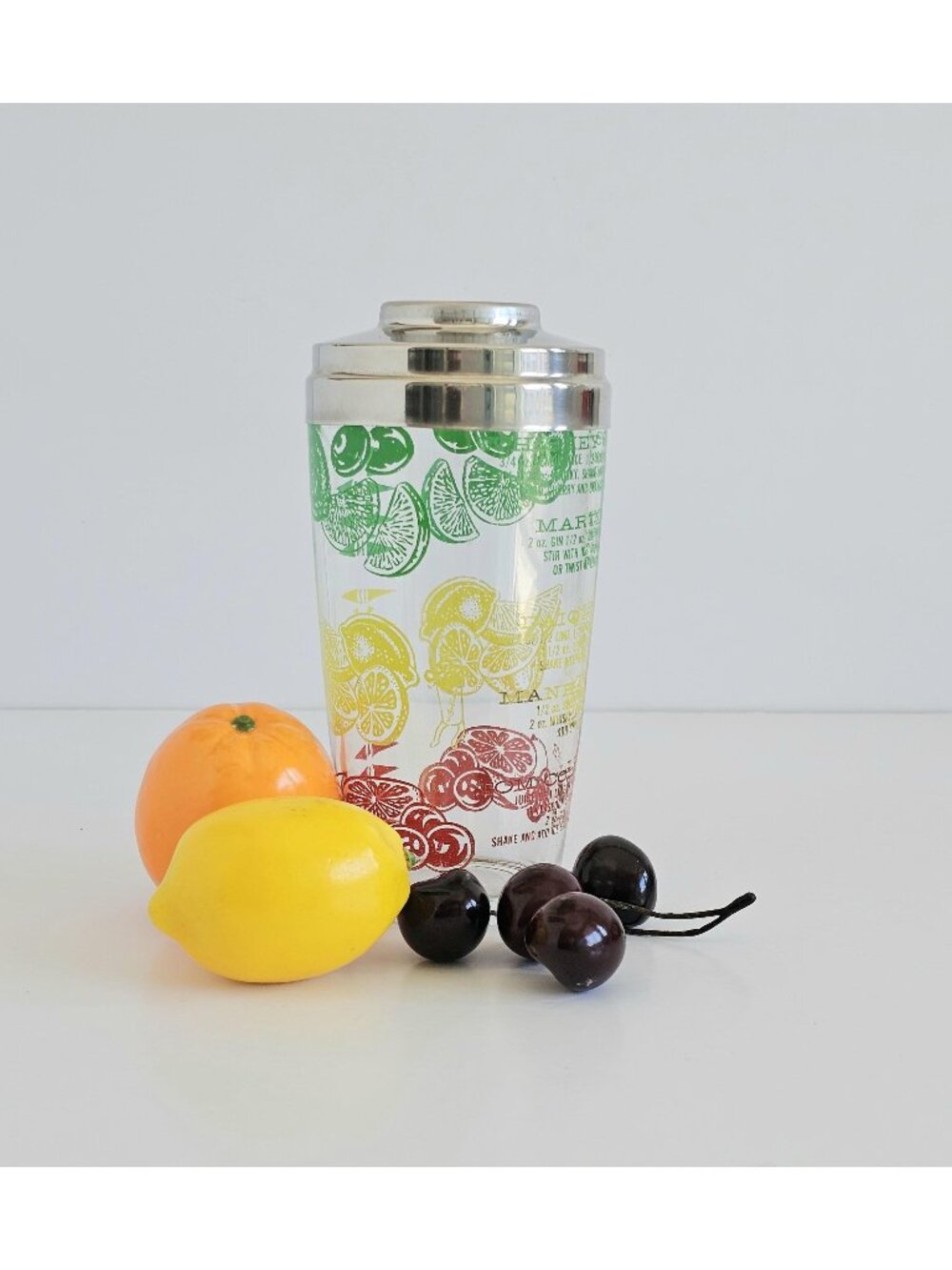 Vintage Mr Bartender Cocktail Shaker With Drink Recipes, 1950's Barware